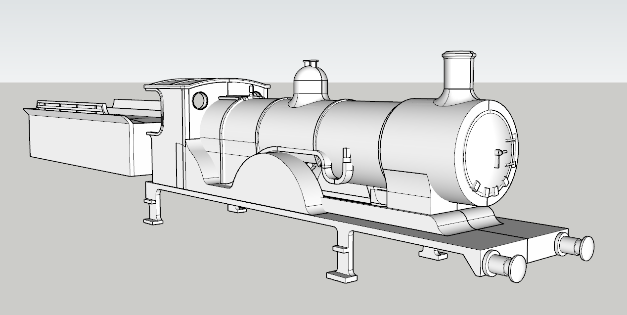 (image for) LSWR Drummond T9 Class - E36B - Wide Cab/6w Tender